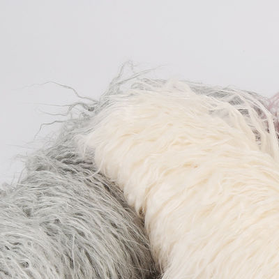 Farbe Long Pile Künstliches mongolisches Pelzgewebe im einfachen Stil von PANTONE anpassen
