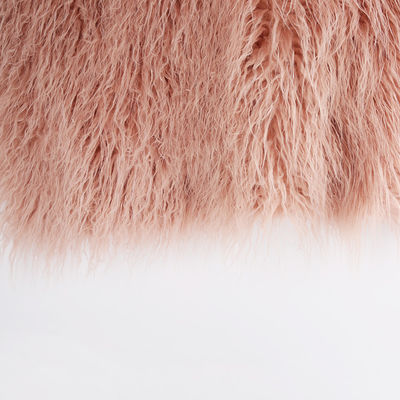 Farbe Long Pile Künstliches mongolisches Pelzgewebe im einfachen Stil von PANTONE anpassen
