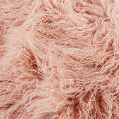 Farbe Long Pile Künstliches mongolisches Pelzgewebe im einfachen Stil von PANTONE anpassen