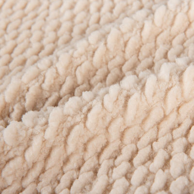 Einfache Oberfläche aus Sherpa-Fleece für Kleidung und Decken 58/60" Breite