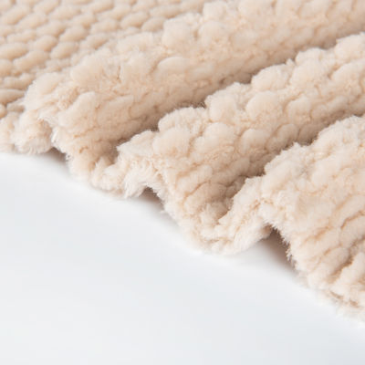 Einfache Oberfläche aus Sherpa-Fleece für Kleidung und Decken 58/60" Breite