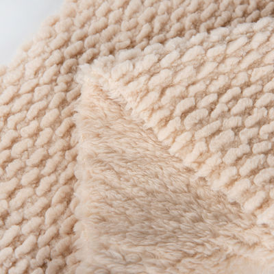 Einfache Oberfläche aus Sherpa-Fleece für Kleidung und Decken 58/60" Breite