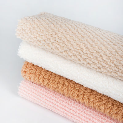 Einfache Oberfläche aus Sherpa-Fleece für Kleidung und Decken 58/60" Breite