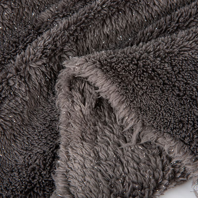Geflecht 100% Polyester Sherpa Fleece Stoff für Decken mit zwei Seiten Mikro Polar