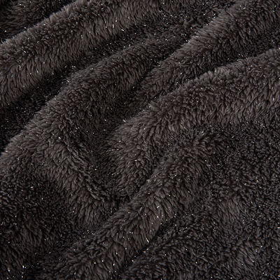 Geflecht 100% Polyester Sherpa Fleece Stoff für Decken mit zwei Seiten Mikro Polar