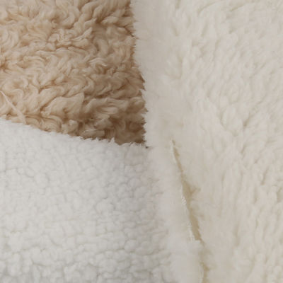100% Polyester Mikro Polar Schafsleder Sherpa Fleece Decke mit reißfestem Material