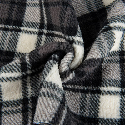Druckstoff aus 100% Polyester, Textil, Sherpa-Fleece für Bekleidung im Stil von TWILL