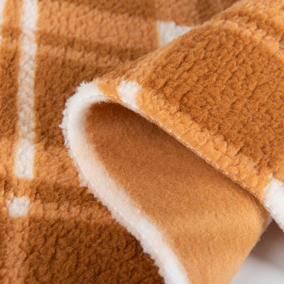 Druckstoff aus 100% Polyester, Textil, Sherpa-Fleece für Bekleidung im Stil von TWILL