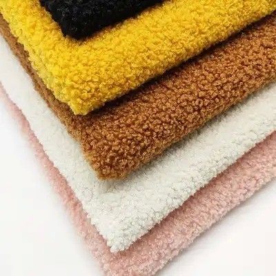 Vordermaterial 100% Polyester nachhaltig recycelt Sherpa Teddy Stoff für Heimtextilien