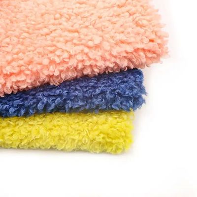 Vordermaterial 100% Polyester nachhaltig recycelt Sherpa Teddy Stoff für Heimtextilien