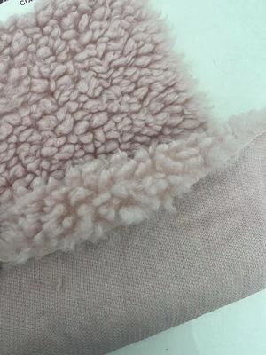 Weich und warm 58/60" schweres Polyester Sherpa Fleece Stoff für Winterkleidung