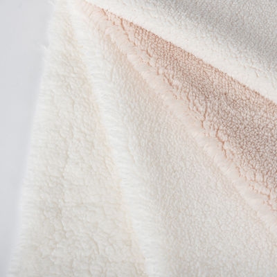 Geprägtes Super Soft 100 Polyester Strick Custom Mirco Sherpa Fleece Stoff für die Auskleidung