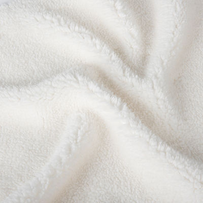 Geprägtes Super Soft 100 Polyester Strick Custom Mirco Sherpa Fleece Stoff für die Auskleidung