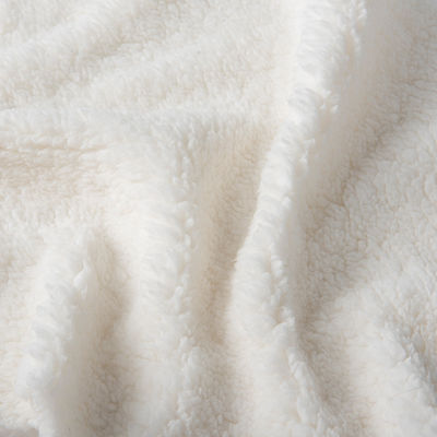 Geprägtes Super Soft 100 Polyester Strick Custom Mirco Sherpa Fleece Stoff für die Auskleidung