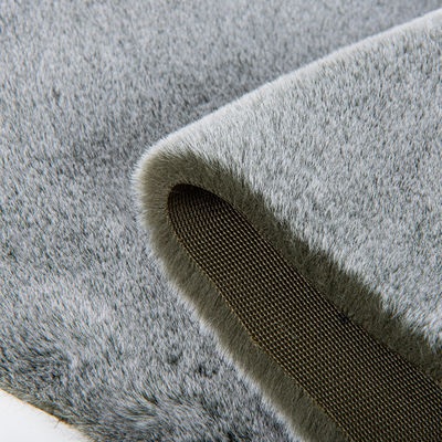 Weiße Spitze Farbdruck Mink Kaninchenfell Stoff für Bekleidung 133×100 Dichte und Weichheit