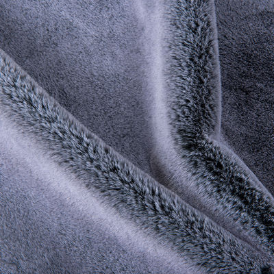 500 Meter Min. Bestellung Verblendete Farbe Falsches Kaninchenfell Stoff für Kleidung Schal Decken