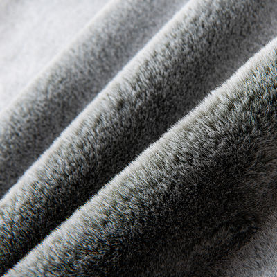 500 Meter Min. Bestellung Verblendete Farbe Falsches Kaninchenfell Stoff für Kleidung Schal Decken