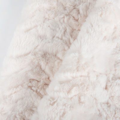 Individuelle Designs Falschfellgewebe Polyester Streifenprägung für Damen Wintermantel