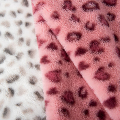 Weft Suede 100% Polyester Komfortabel Plüssigfell Stoff für Bekleidung Custom Muster