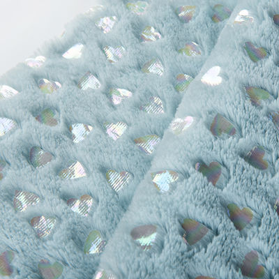 Bürstelartikel Glanzsequins Polyester PV Plush Stoff für Weichspielzeug und Heimtextilien 100% Polyester