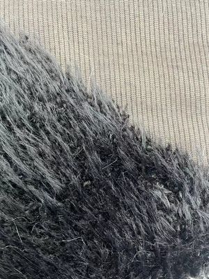 Lange Pile Falschfellgewebe mit Tippfarbmuster und 1200 gm