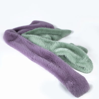 Benutzerdefinierte Farbe 100% Polyester Lange Haare Falsches Pelz mit sehr weichem Handgefühl
