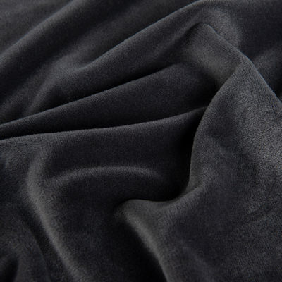 Kurzes Plüssig-Velvetgewebe 95%Polyester 5%Spandex elastisch angepasste Farbe