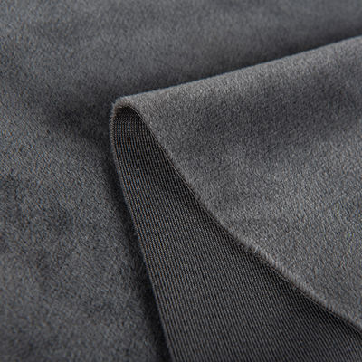 Kurzes Plüssig-Velvetgewebe 95%Polyester 5%Spandex elastisch angepasste Farbe