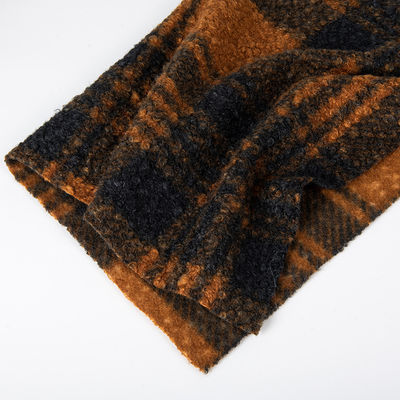 Gewirkte Rückenlehnen Polyester Teddy Fleece Stoff für Kälte Kleidung