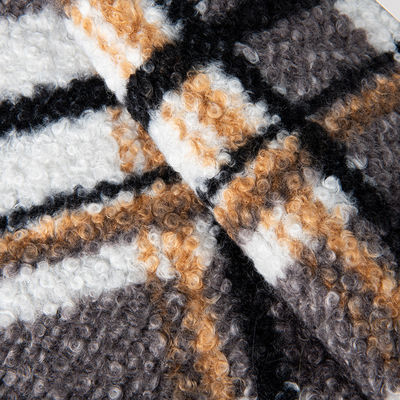 Gewirkte Rückenlehnen Polyester Teddy Fleece Stoff für Kälte Kleidung
