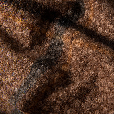 Gewirkte Rückenlehnen Polyester Teddy Fleece Stoff für Kälte Kleidung