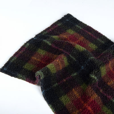 Custom 100% Polyester Teddy Stoff Jacquard Sherpa Stoff perfekt für Decken wirft