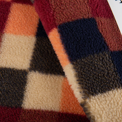 Custom 100% Polyester Teddy Stoff Jacquard Sherpa Stoff perfekt für Decken wirft