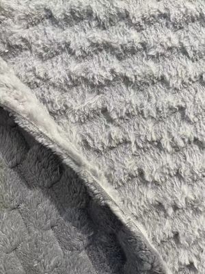 Windfest angepasste Garnzahl Weiches Sherpa Fleece Gewebe für Decken 100% Polyester