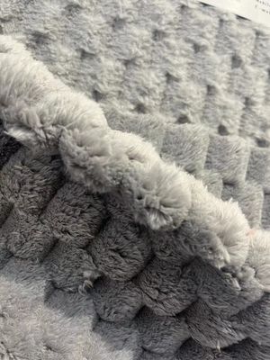 Windfest angepasste Garnzahl Weiches Sherpa Fleece Gewebe für Decken 100% Polyester