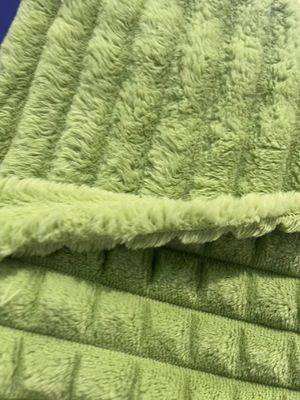 Doppelseitiges Flannel Fleece Plaid Stoff für Winterdecke Super Soft 100 Polyester