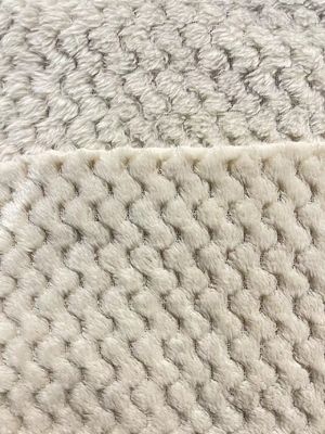 Zwei Seiten gestricktes Muster Jacquard Ananas Flannel Fleece Plaid Stoff für Schuhe