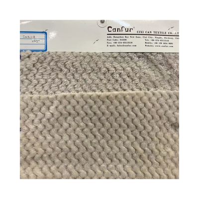 Zwei Seiten gestricktes Muster Jacquard Ananas Flannel Fleece Plaid Stoff für Schuhe