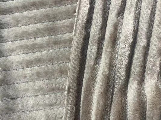 Gewässerte Winterdecke Super weiche Flanell Fleece Stoff mit anpassbarem Garnzahlen