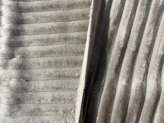 Gewässerte Winterdecke Super weiche Flanell Fleece Stoff mit anpassbarem Garnzahlen