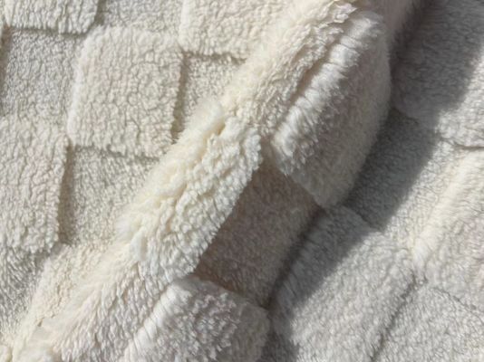Weich gestricktes Jacquard-Fleece-Gewebe für Shu Velveteen Doppelseite Mirco Sherpa