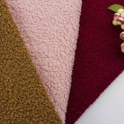 Teddybär Fell Stoff für Wintermantel Breite 58/60 "Jede Farbe in PANTONE geliefert werden kann