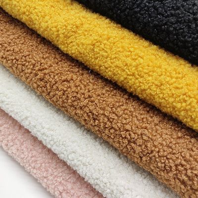 Teddybär Fell Stoff für Wintermantel Breite 58/60 "Jede Farbe in PANTONE geliefert werden kann