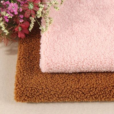 Teddybär Fell Stoff für Wintermantel Breite 58/60 "Jede Farbe in PANTONE geliefert werden kann