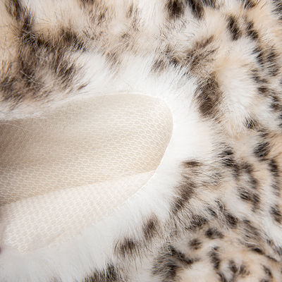 Nicht leitfähiges Tricot aus Leopard-Stricken aus Falschpelz für Kleidung 2024