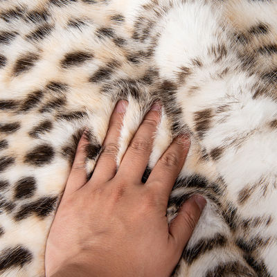 Nicht leitfähiges Tricot aus Leopard-Stricken aus Falschpelz für Kleidung 2024