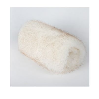 100% Polyester Gewebe Gewirkt Weiches Falsches Fell mit hohem Gewicht und langem Haarhaufen