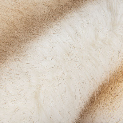 100% Polyester Gewebe Gewirkt Weiches Falsches Fell mit hohem Gewicht und langem Haarhaufen