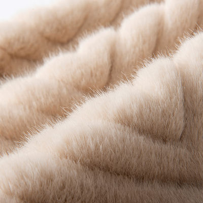 Breite 58/60 "Maßgeschneiderte Farbe 100% Polyester gebürstet Falsch Pelz Stoff Plüssig Stoff Kostenlose Probe