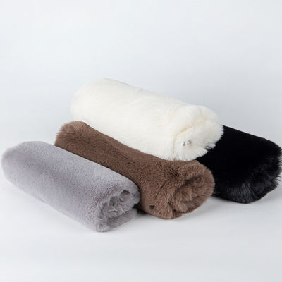Weiches, komfortables Luxus-Langstapel-Fälschung Kaninchen-Fälschung Pelz-Mink-Shag-Gewebe für Kapuzen-Schal